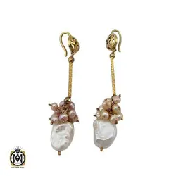 گوشواره مروارید پرورشی اصل زنانه طرح آزیتا - کد 5081