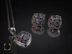 سرویس نقره زنانه طرح مهشید - کد 7083