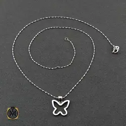 سرویس نقره پرنگین زنانه طرح پروانه - کد 7332