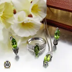 سرویس زبرجد زنانه خوش رنگ طرح سولماز - کد 7364