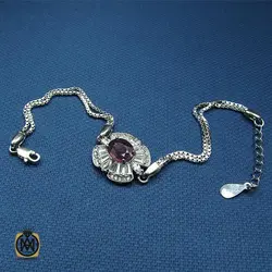 دستبند نقره یاقوت سرخ زنانه – کد 1023