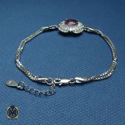 دستبند نقره یاقوت سرخ زنانه – کد 1023