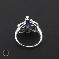 سرویس یاقوت کبود زنانه طرح گلبرگ - کد 7119