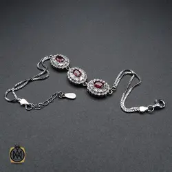 دستبند نقره یاقوت سرخ مرغوب و ارزشمند زنانه – کد 1026