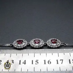 دستبند نقره یاقوت سرخ مرغوب و ارزشمند زنانه – کد 1026