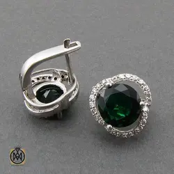 نیم ست نقره طرح غزل زنانه - کد 7308