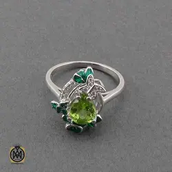 سرویس زبرجد و میناکاری زنانه طرح آوینا - کد 7394