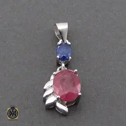 سرویس یاقوت سرخ و کبود طرح ماهگل زنانه - کد 7149