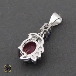 سرویس یاقوت سرخ و کبود طرح ماهگل زنانه - کد 7149