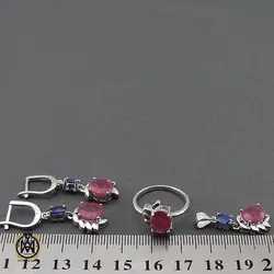 سرویس یاقوت سرخ و کبود طرح ماهگل زنانه - کد 7149