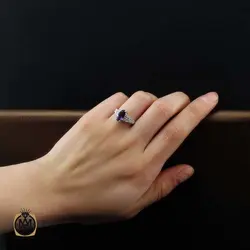 سرویس آمتیست زنانه خوش رنگ طرح ایلیار - کد 7372