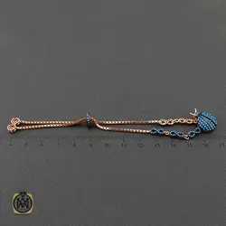 دستبند نقره میکرو طرح کفشدوزک زنانه - کد 1118