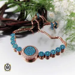 دستبند نقره میکرو طرح آرشیدا زنانه - کد 1119