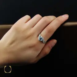 سرویس توپاز آبی مرغوب و خوش رنگ طرح مایسا - کد 7375