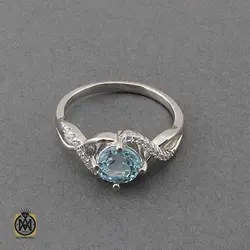 سرویس توپاز آبی مرغوب و خوش رنگ طرح مایسا - کد 7375