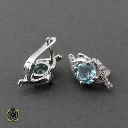 سرویس توپاز آبی مرغوب و خوش رنگ طرح مایسا - کد 7375