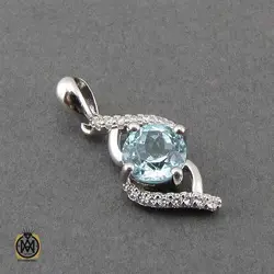 سرویس توپاز آبی مرغوب و خوش رنگ طرح مایسا - کد 7375