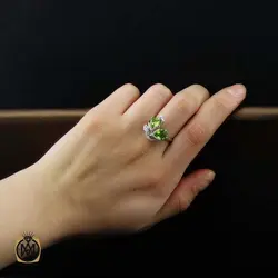 سرویس زبرجد زنانه اصل و خوش رنگ طرح گلاره - کد 7404