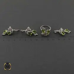 سرویس زبرجد زنانه اصل و خوش رنگ طرح گلاره - کد 7404