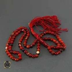 تسبیح عقیق قرمز 101 دانه - کد 4052