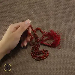 تسبیح عقیق قرمز 101 دانه - کد 4052