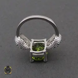 سرویس نقره نگین اصلی زبرجد طرح اَنوشا زنانه - کد 7222