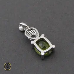 سرویس نقره نگین اصلی زبرجد طرح اَنوشا زنانه - کد 7222