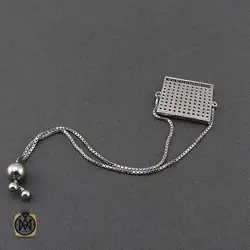 دستنبد نقره زنانه طرح چشم زخم مدل ویانا – کد 1192