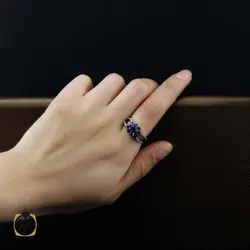سرویس آمتیست زنانه خوش رنگ طرح تارا - کد 7383
