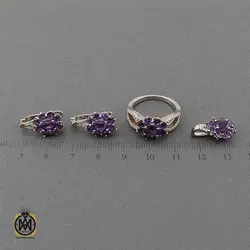 سرویس آمتیست زنانه خوش رنگ طرح تارا - کد 7383