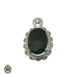 مدال یشم پر نگین طرح رویا زنانه - کد 3211