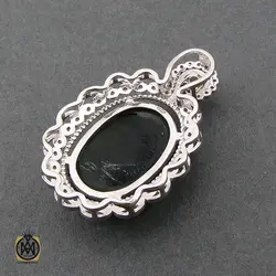 مدال یشم پر نگین طرح رویا زنانه - کد 3211