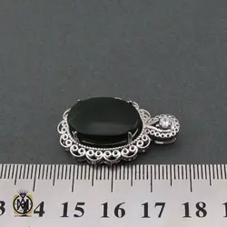 مدال یشم پر نگین طرح رویا زنانه - کد 3211