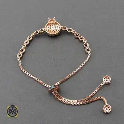 دستبند نقره میکرو طرح کفشدوزک زنانه - کد 1134