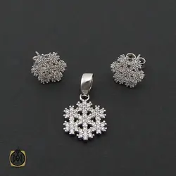 سرویس نقره زنانه طرح سايه - کد 7074