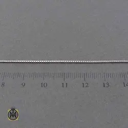 زنجیر زنانه نقره ایتالیایی طرح ونیزی 40 سانتی - کد 11228