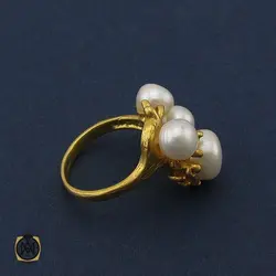 انگشتر مروارید اصل طرح پرناز زنانه - کد 2151