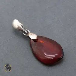 مدال کهربا بولونی اصل شفاف (روسی) اصل - کد 3505