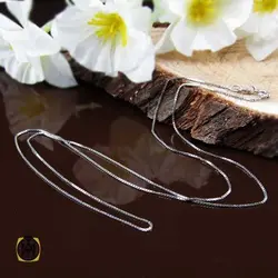 زنجیر ایتالیایی نقره زنانه طرح ونیزی 50 سانتی - کد 11229