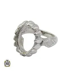 رکاب تک مردانه نقره مدل دور چنگ - کد 11352