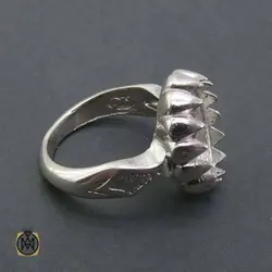 رکاب تک مردانه نقره مدل دور چنگ - کد 11352