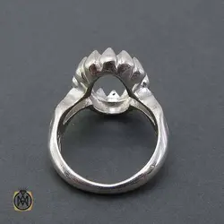 رکاب تک مردانه نقره مدل دور چنگ - کد 11352