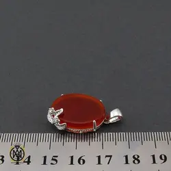 مدال عقیق قرمز طرح مهناز زنانه - کد 3228