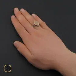 انگشتر عقیق یمن با حکاکی عمه سادات مردانه – کد 10598