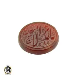نگین عقیق یمن حکاکی یا مدبر الامور هنر استاد حیدر - کد 9120