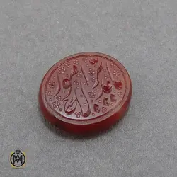 نگین عقیق یمن حکاکی یا مدبر الامور هنر استاد حیدر - کد 9120