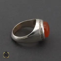 انگشتر عقیق یمن با حکاکی شرف الشمس مردانه - کد 10318