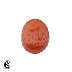 نگین تک عقیق یمن با حکاکی یا الله هنر دست استاد طاها - کد 9035