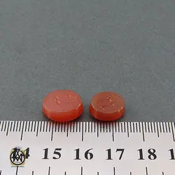 نگین تک عقیق یمن با حکاکی یا الله هنر دست استاد طاها - کد 9035