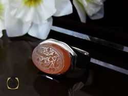 انگشتر عقیق یمن با حکاکی یا زینب مردانه – کد 10601